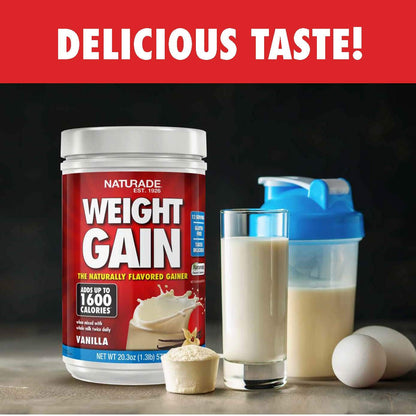 Naturade Weight Gain Instant Nutrition Drink Mix, Vanilla ,20.3 Ounce NaturadeUS supplements