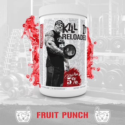 5% Nutrition Rich Piana Kill It Reloaded High Stim Pre-Workout | Ultra Energy, Focus 5% NutritionUS supplements
