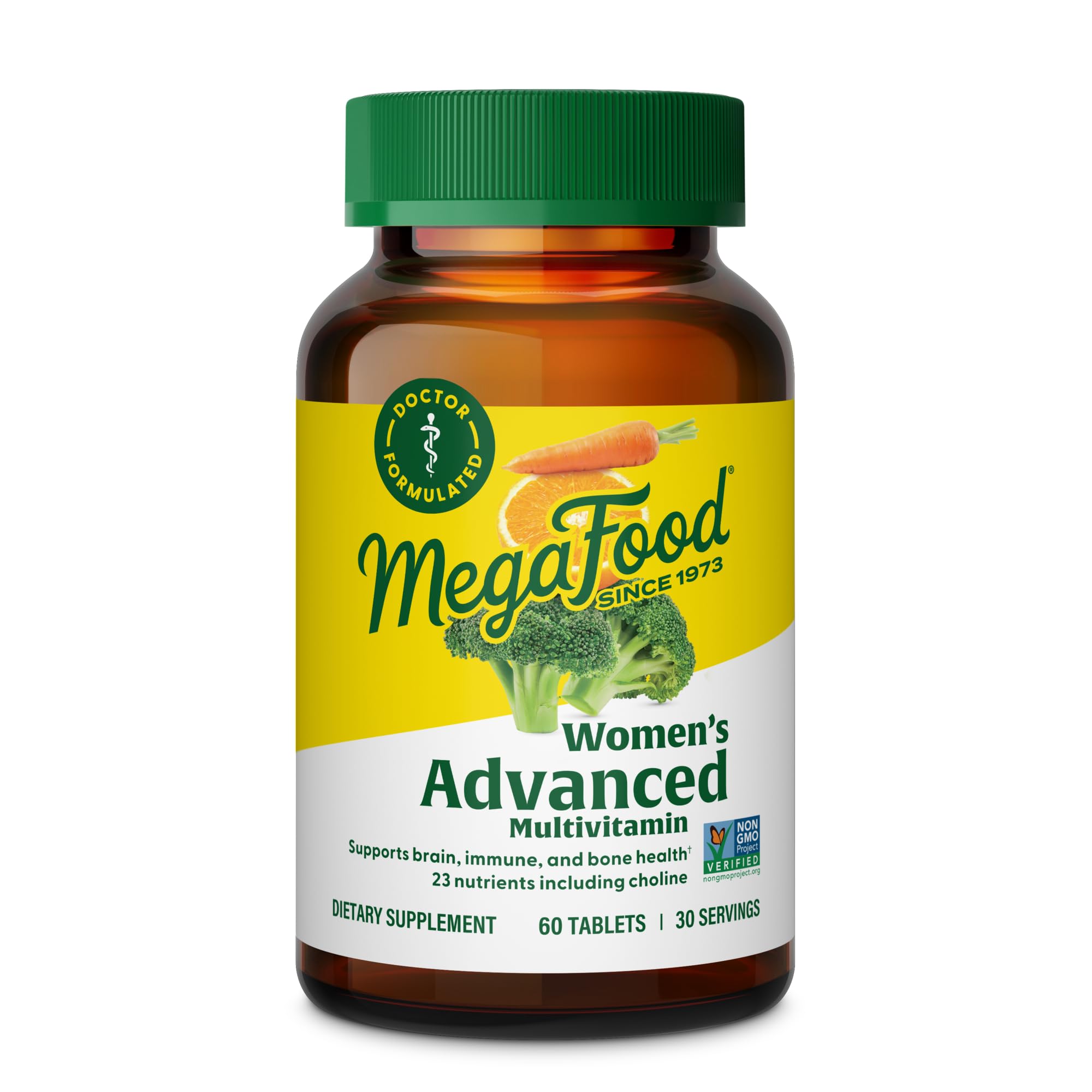 MegaFood Women's Advanced Multivitamin for Women - Doctor-Formulated With Iron, Choline, Vitamin D, Vitamin C & Zinc - Brain Health MegaFoodAu supplements