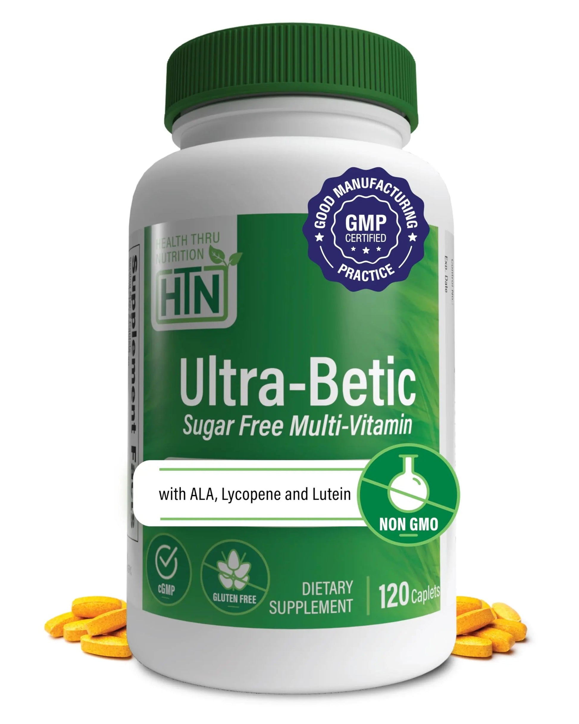 Health Thru Nutrition Ultra-Betic Multivitamin 120 Count | Supports Nerve, Vision, Energy | with ALA, Lycopene | Health Thru NutritionAu supplements