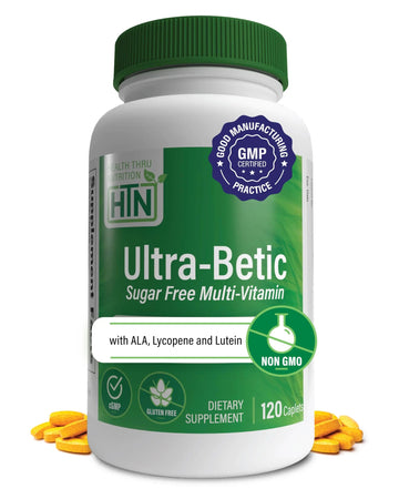 Health Thru Nutrition Ultra-Betic Multivitamin 120 Count | Supports Nerve, Vision, Energy | with ALA, Lycopene | Health Thru NutritionAu supplements
