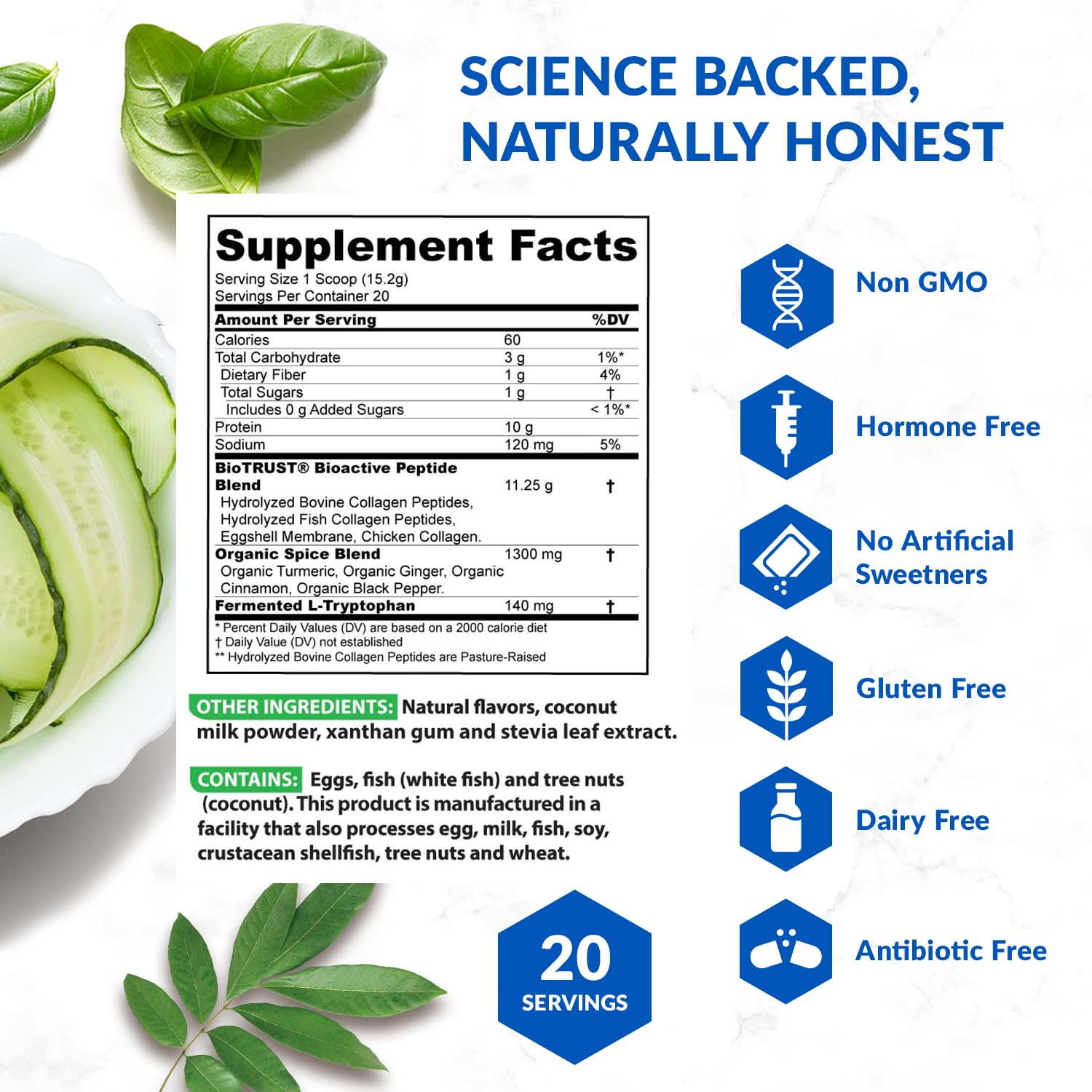 BioTrust Collagen Powder with Turmeric – 5 Types (I, II, III, V, X) + Turmeric BioTrustAu supplements
