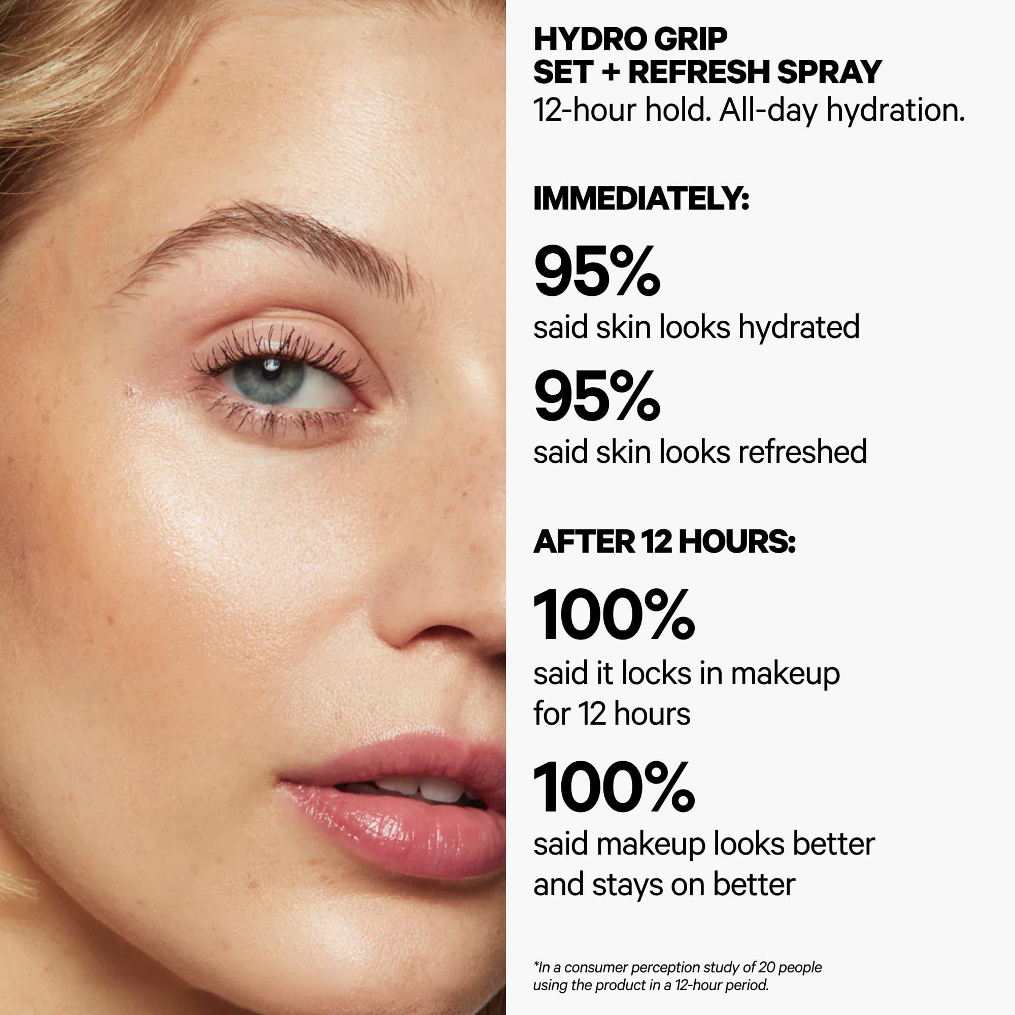 Milk Makeup Hydro Grip Set + Refresh Spray with Hyaluronic Acid – Sets Makeup + Hydrates Skin for Up to 12 Hours – Long-Lasting, Alcohol-Free Facial Mist for Dewy, Radiant Skin – 1.69 oz Milk MakeupAu supplements