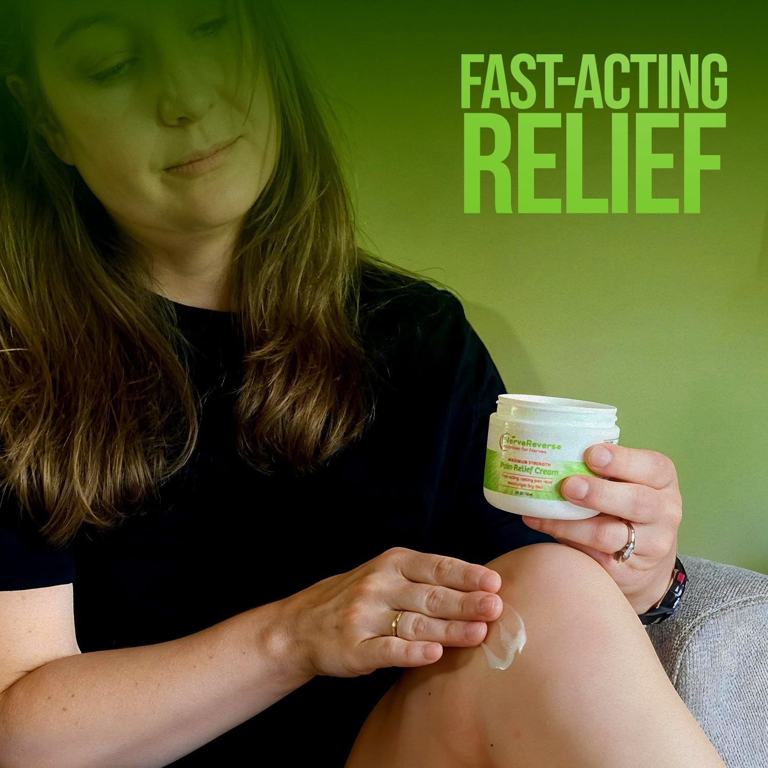 NerveReverse - Neuropathy Pain Relief Cream for feet, Hands, Legs Toes. Large 4 OZ. JAR. Fast-Acting, Maximum Strength Cream with 4% Menthol, MSM, L-Carnitine, L-Arginine, Vitamin E, Vitamin B6 NERVEREVERSE NUTRITION FOR NERVESAu supplements