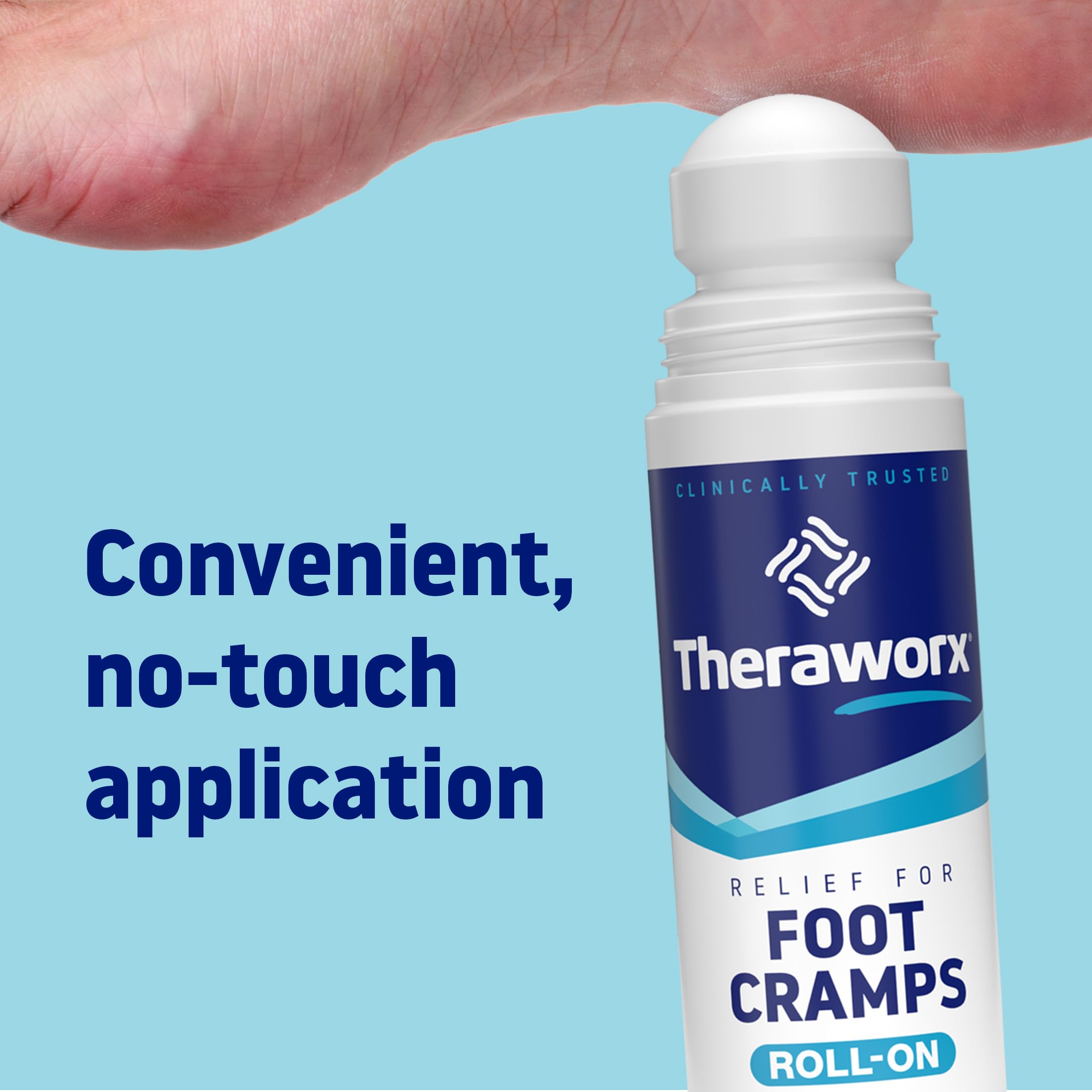 Theraworx Relief for Foot Cramps, Fast-Acting Foot Cramp Relief Roll-On - 2.5 Oz - 1 Count TheraworxAu supplements