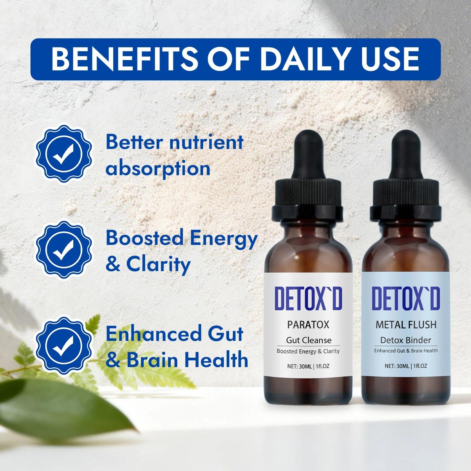 TakTuqa Detox’d Paratox Gut Cleanse & Detox - Herbal Liquid Drops with Black Walnut, Wormwood, Clove & Oregano for Digestive Balance, Energy Boost & Immune Support(1pc) TakTuqaAu supplements
