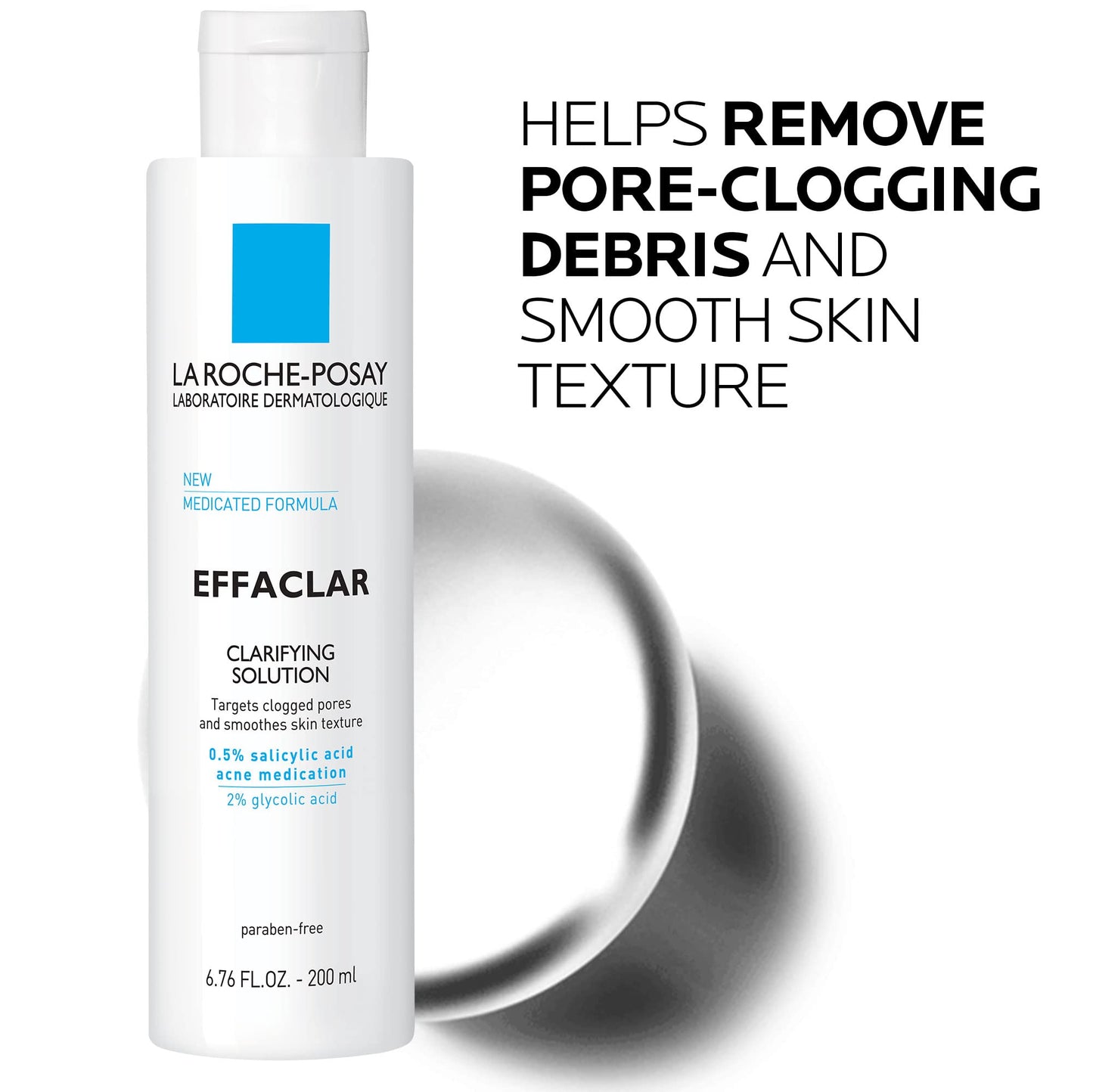 La Roche-Posay Effaclar Clarifying Solution Acne Toner with Salicylic Acid and Glycolic Acid La Roche-PosayUS supplements