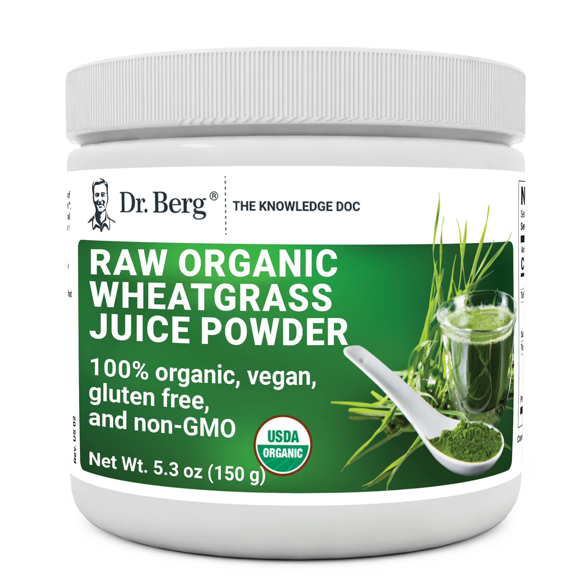 Dr. Berg's Wheatgrass Superfood Powder - Raw Juice Organic Ultra-Concentrated Rich Dr. Berg NutritionalsUS supplements