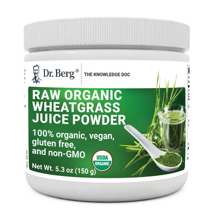 Dr. Berg's Wheatgrass Superfood Powder - Raw Juice Organic Ultra-Concentrated Rich Dr. Berg NutritionalsUS supplements