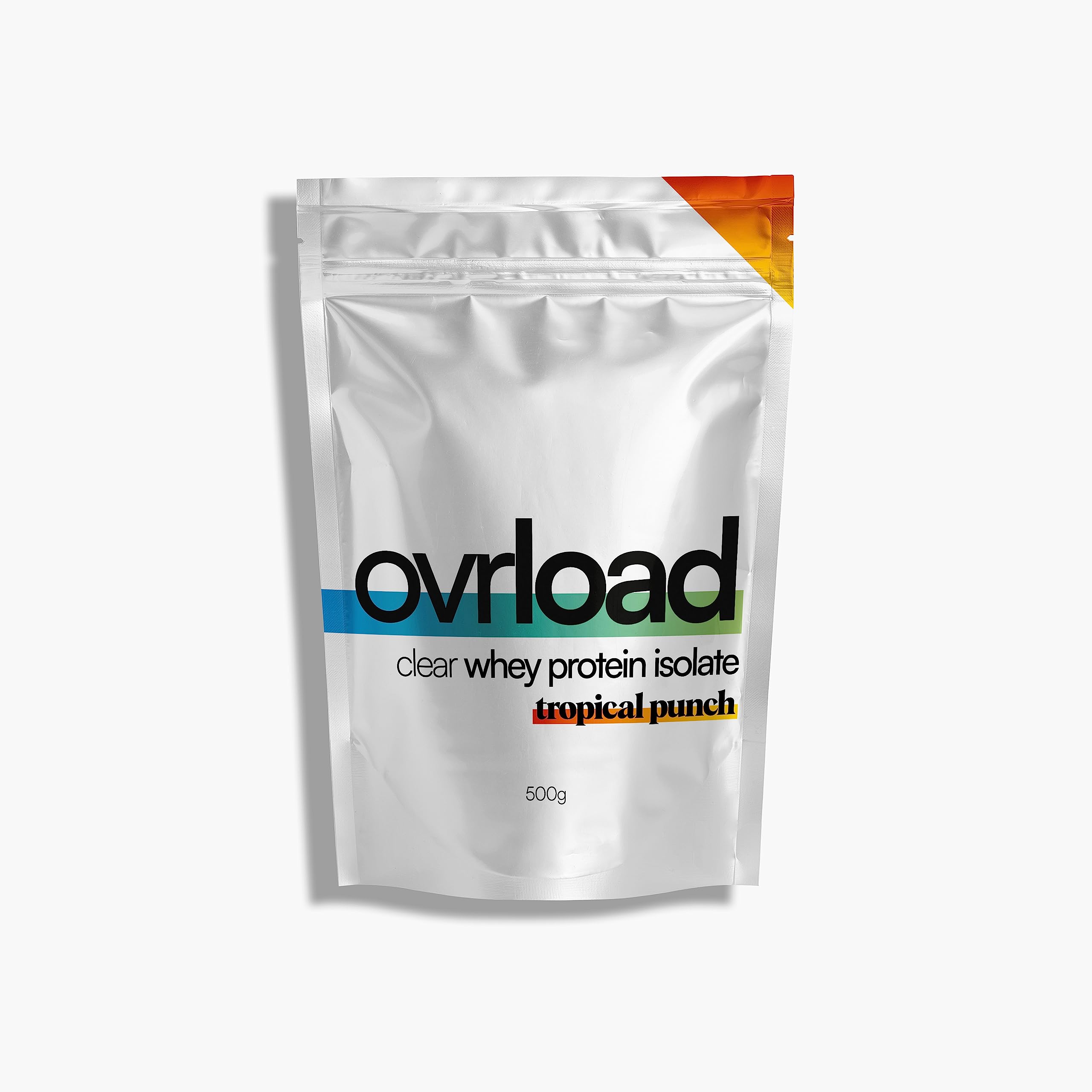 Overload Clear Whey Isolate Protein Powder - Tropical Punch - 500g - 20 Servings - Refreshing ovrloadAu supplements