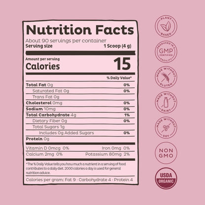 KOS Organic Beet Root Powder - USDA Certified, Nitric Oxide Booster, Non-GMO, Gluten KOSUS supplements