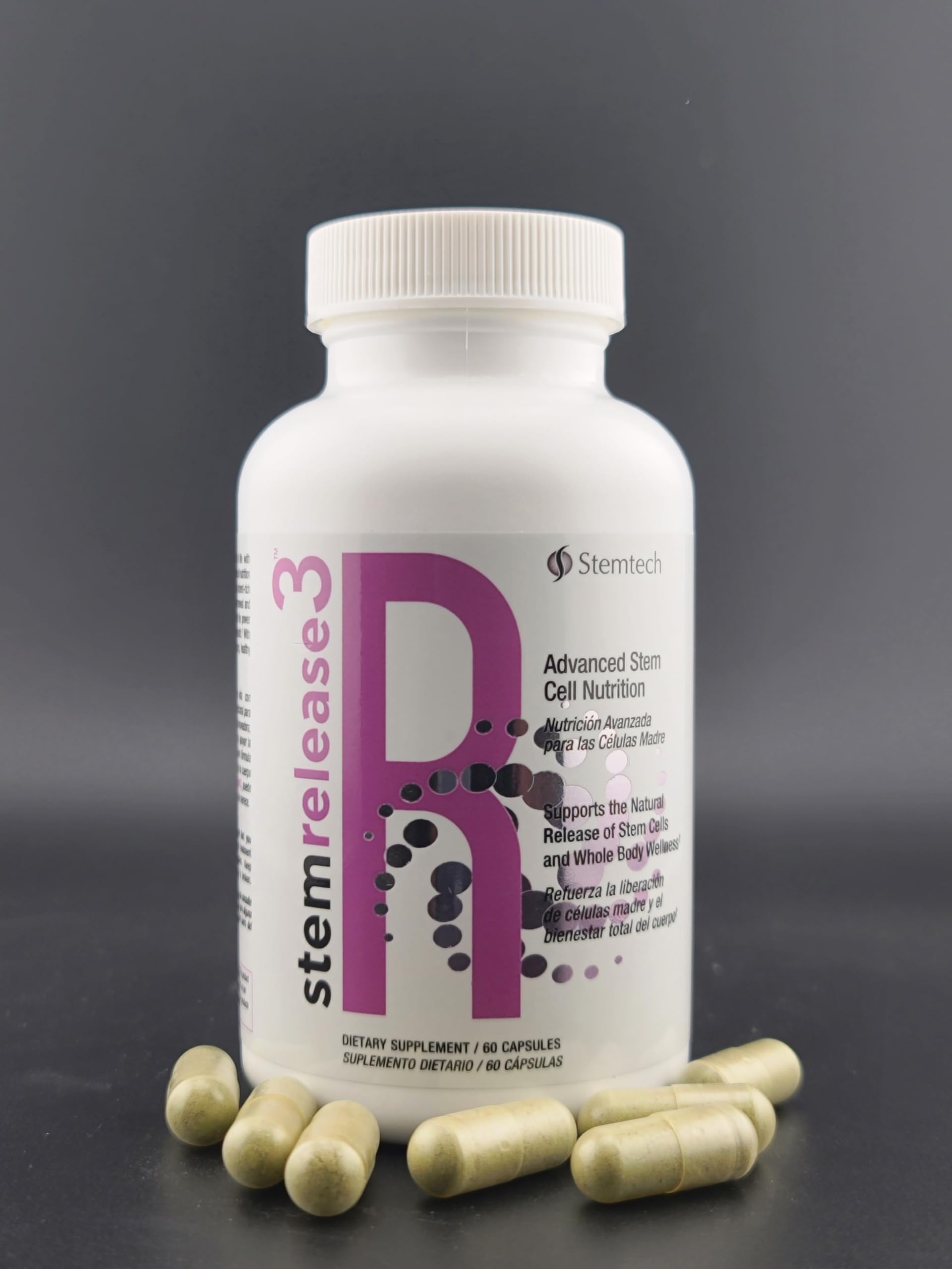 Stemtech Stemrelease3 Cutting-Edge Stem Cell Nutrition for Natural Renewal and Youthful Vitality, Exclusive Blend for Enhanced Telomere Health, 60 Capsules StemTechAu supplements