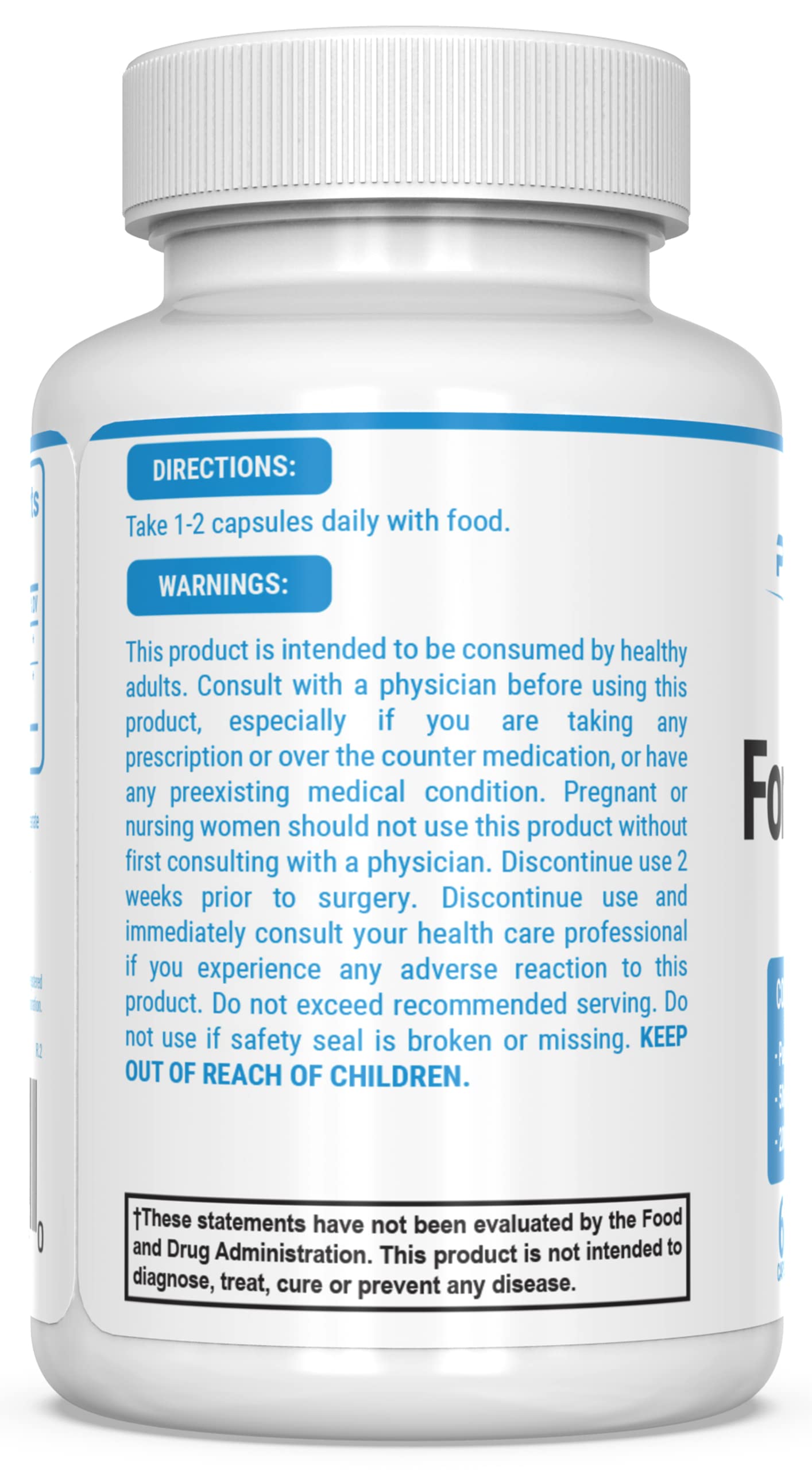 PEScience Forskolin-95+ Capsules, 95% Pure Forskolin from Coleus Forskohlii Extract with Hemerocallis Fulva Extract, Patented ForsLean, 50mg, 60 Count PEScienceAu supplements