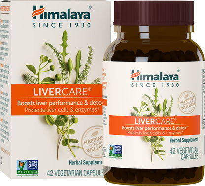 Himalaya LiverCare for Total Liver Support, Cleanse and Detox, Protects Cells & Enzymes HimalayaUS supplements