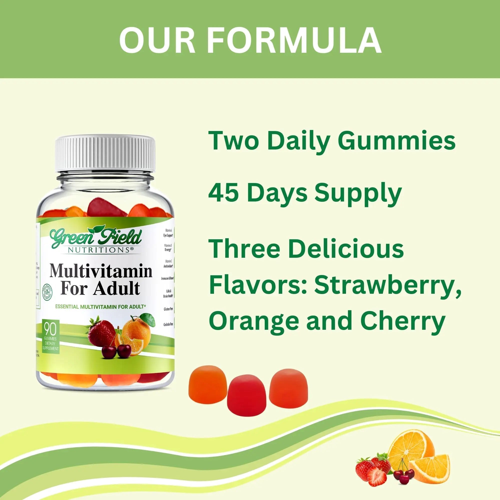 Greenfield Nutritions Halal Multivitamins for Adults | 90 Halal Vitamins for Women & Men | All Essential Gelatin Free Halal Gummy Vitamin, Mineral GREEN FIELD NUTRITIONSAu supplements