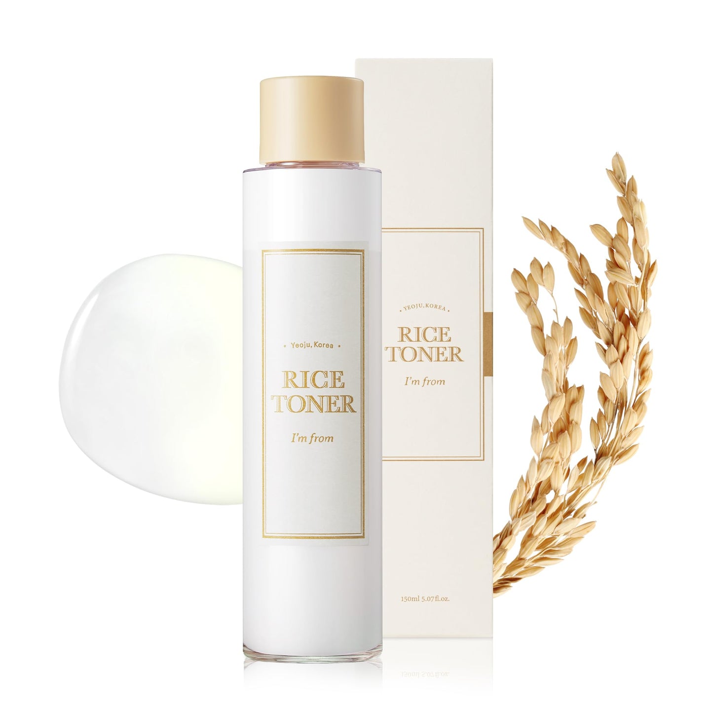 I'm From Rice Toner, 77.78% Rice Extract from Korea, Glow Essence with Niacinamide I'm fromUS supplements