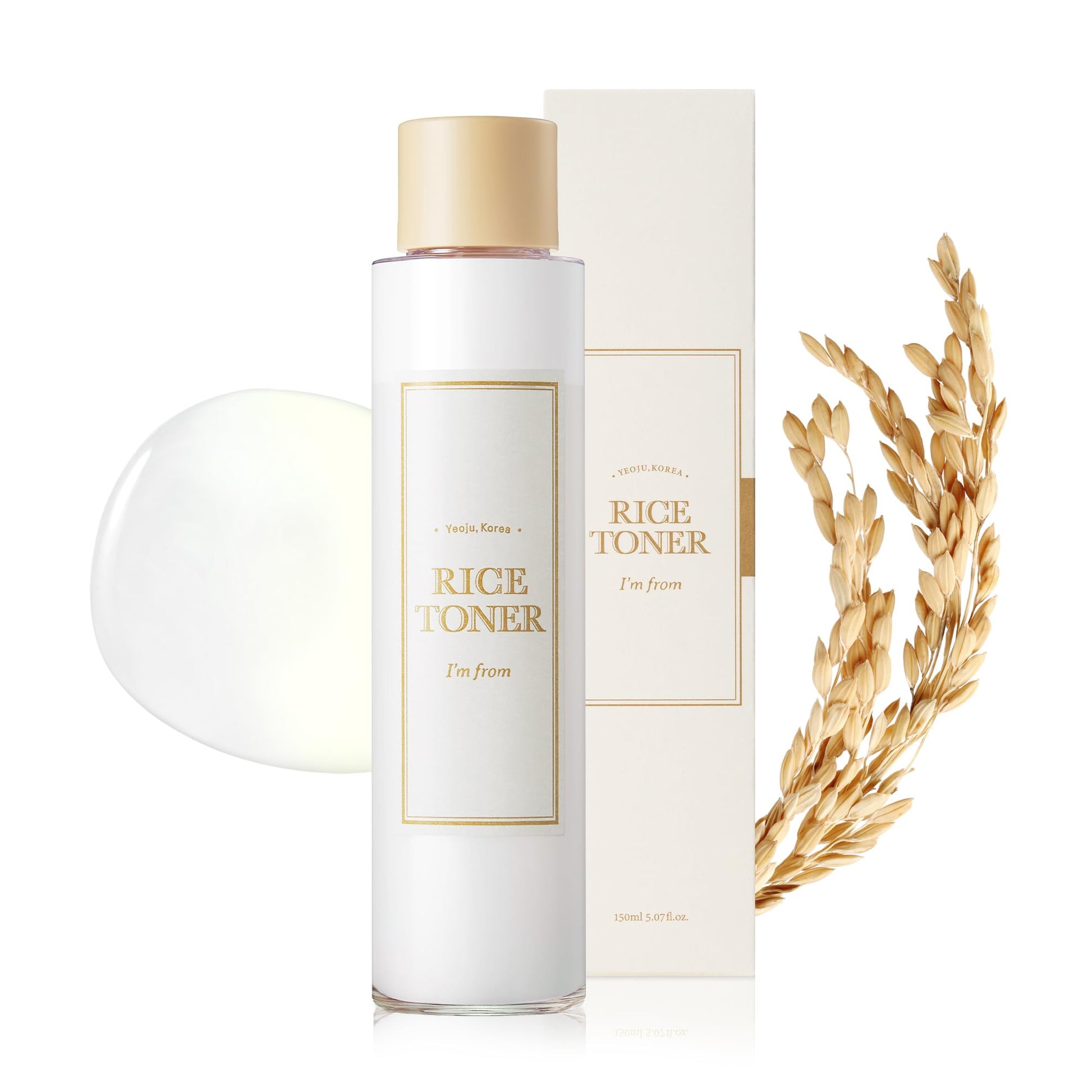 I'm From Rice Toner, 77.78% Rice Extract from Korea, Glow Essence with Niacinamide I'm fromUS supplements
