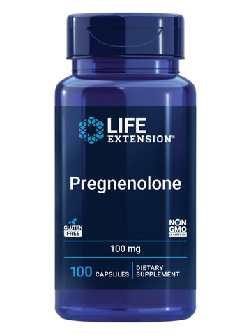 Life Extension Pregnenolone - Hormone Balance Supplement for Healthy Hormone Levels, 100 mg - Hormone Balance, Memory, Focus, Cognitive Health - Gluten-Free, Non-GMO, 100 Capsules Life ExtensionAu supplements