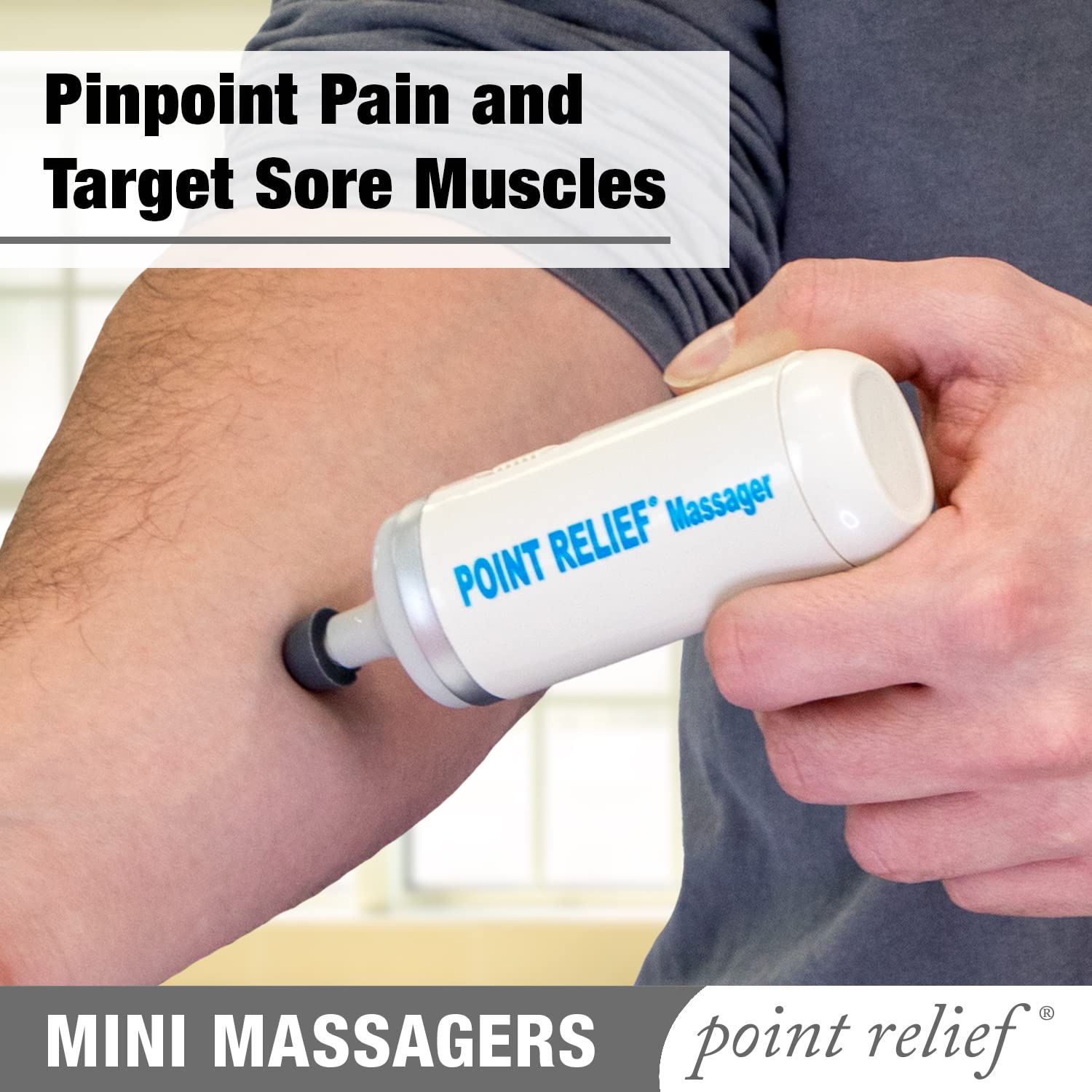 Point Relief 14-1050 Mini Massager for Handheld Targeted Massage Therapy Relieve Muscle Pain Point ReliefAu supplements