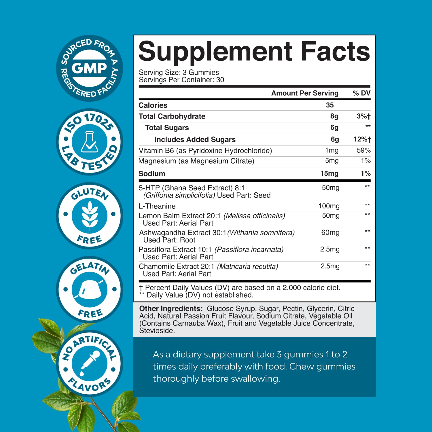 Pure Calm and Relaxing Magnesium Supplement - Magnesium for Stress Support & Rest Ease for Adults - High Absorption Mg Citrate Gummies with L Theanine & Ashwagandha for Muscle Cramps - 90 Count Natures CraftAu supplements