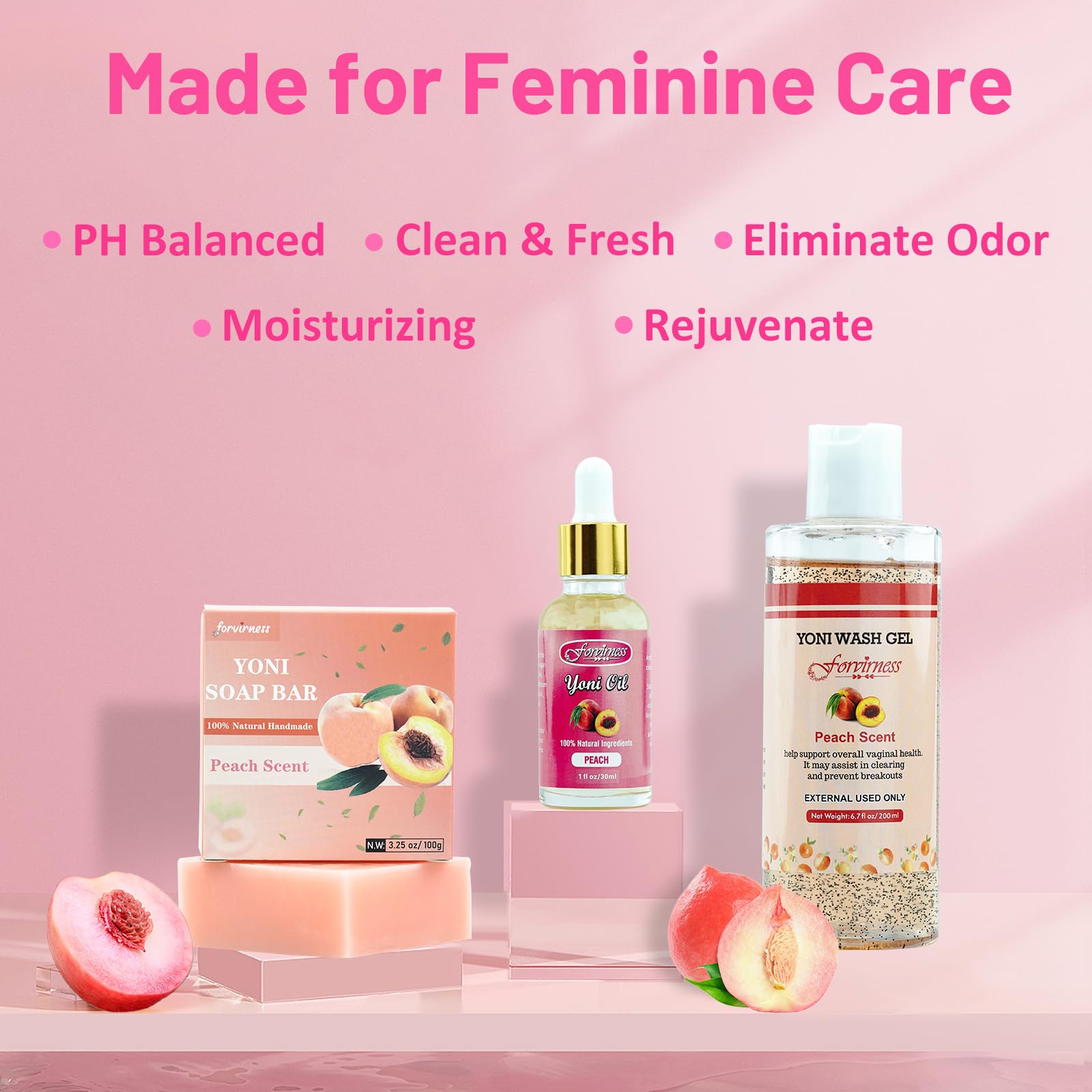 Yoni Wash Yoni Oil Yoni Bar Soap for Women ph Balance, Feminine Wash for Women Remove Odor forvirnessAu supplements