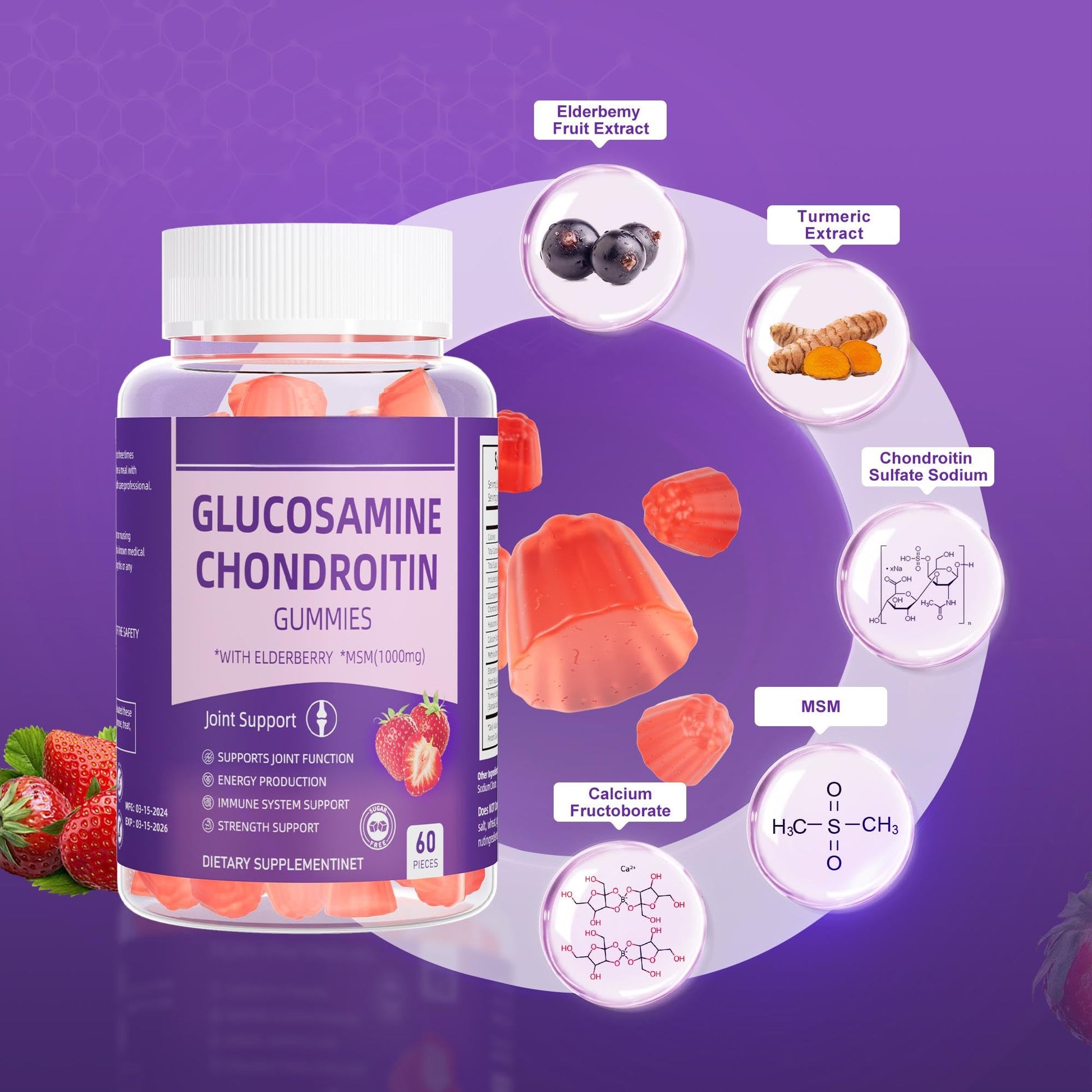 Dianww Feminine Balance Gummies, Premium Balance Supplement for Women PH Health, Immune Support, Energy Support, Vegan, Gluten-Free, Strawberry Flavor, 60 Gummies, 30 Servings 1 Pack DianwwAu supplements