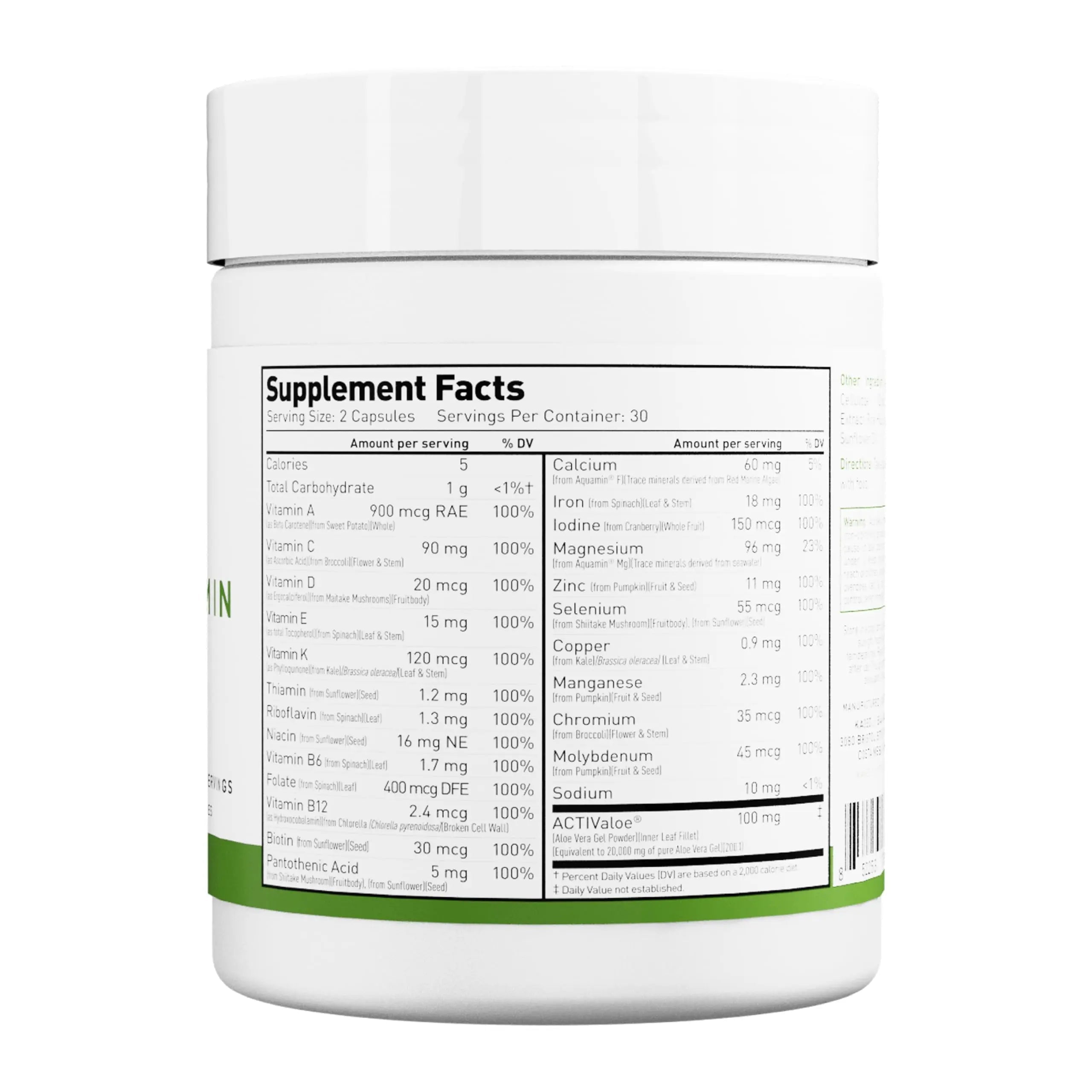 Kaged Multivitamin Capsules | Unflavored | Whole Foods Organic Fruits & Veggies | Plant Based Vegan Multivitamin KagedAu supplements
