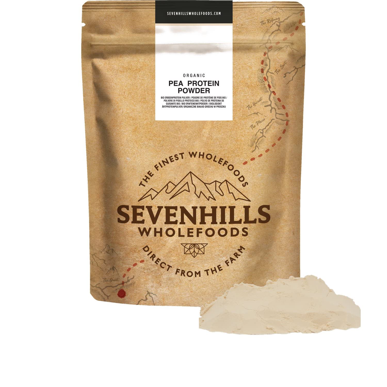 Sevenhills Wholefoods Organic Pea Protein Powder 1kg Sevenhills WholefoodsAu supplements