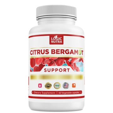 Citrus Bergamot Supplement for High Cholesterol – 1000mg Citrus Bergamot Extract 10:1 (2 Caps) – Organic, Non-GMO, Patented Clinical Grade Bergamot Blend for Heart Health – 60 Capsules Logic NutraAu supplements