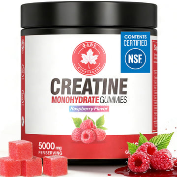 GABE SUNNYBEARS Creatine Gummies, NSF Certified, 5g Creatine Monohydrate per Serving with Taurine & B12, Raspberry Flavor, 160 Count, for Men & Women GABE SUNNYBEARSAu supplements