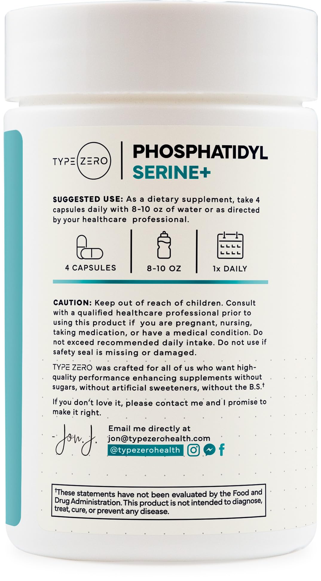 Type Zero Phosphatidylserine 3X Strength Nootropics Brain Support Supplement w/Alpha GPC, Huperzine A & Phosphatidylserine - Clean Focus & Memory Supplement for Brain Pills Type ZeroUS supplements
