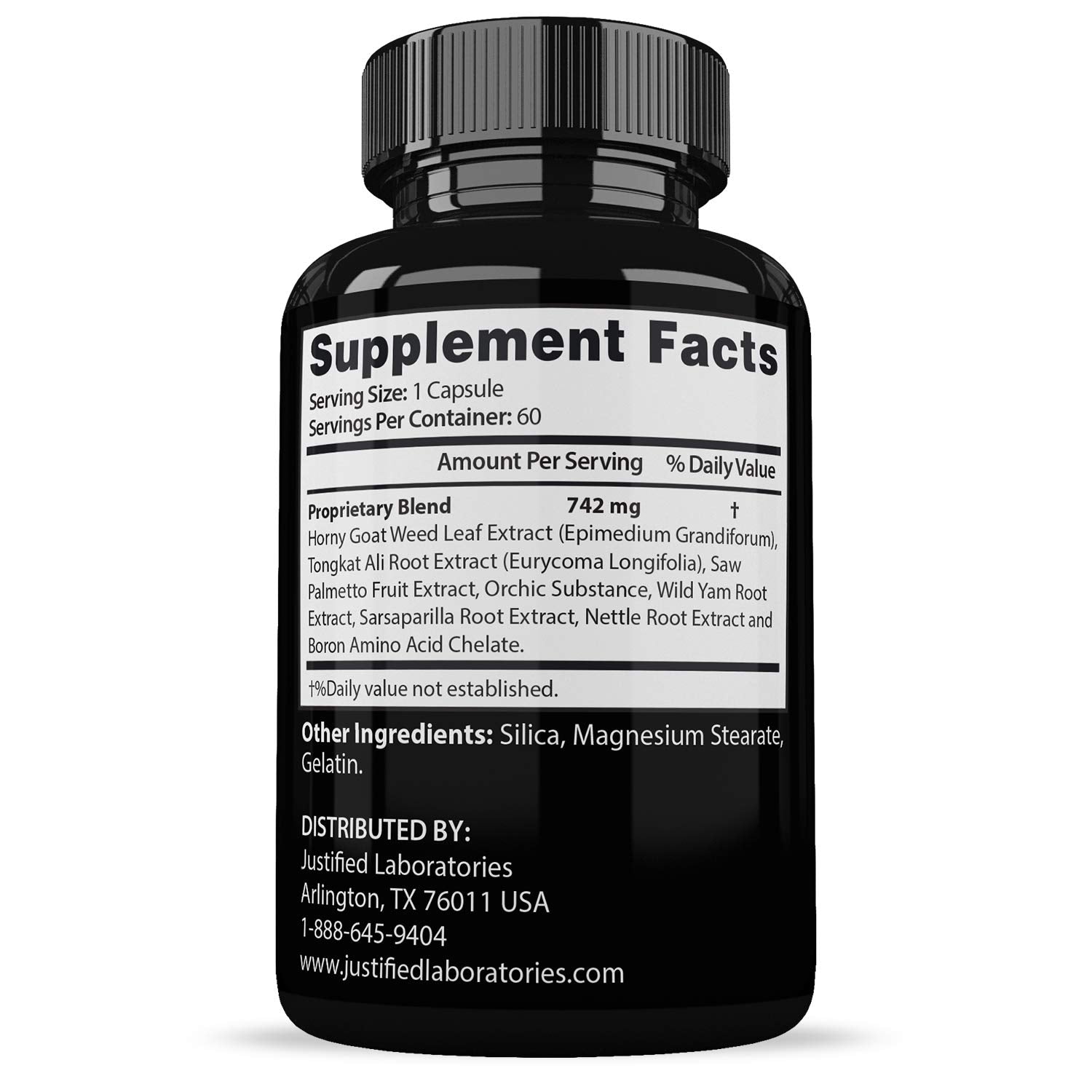 Savage Grow 742MG All Natural Advanced Men's Health Formula 60 Capsules Justified LaboratoriesAu supplements