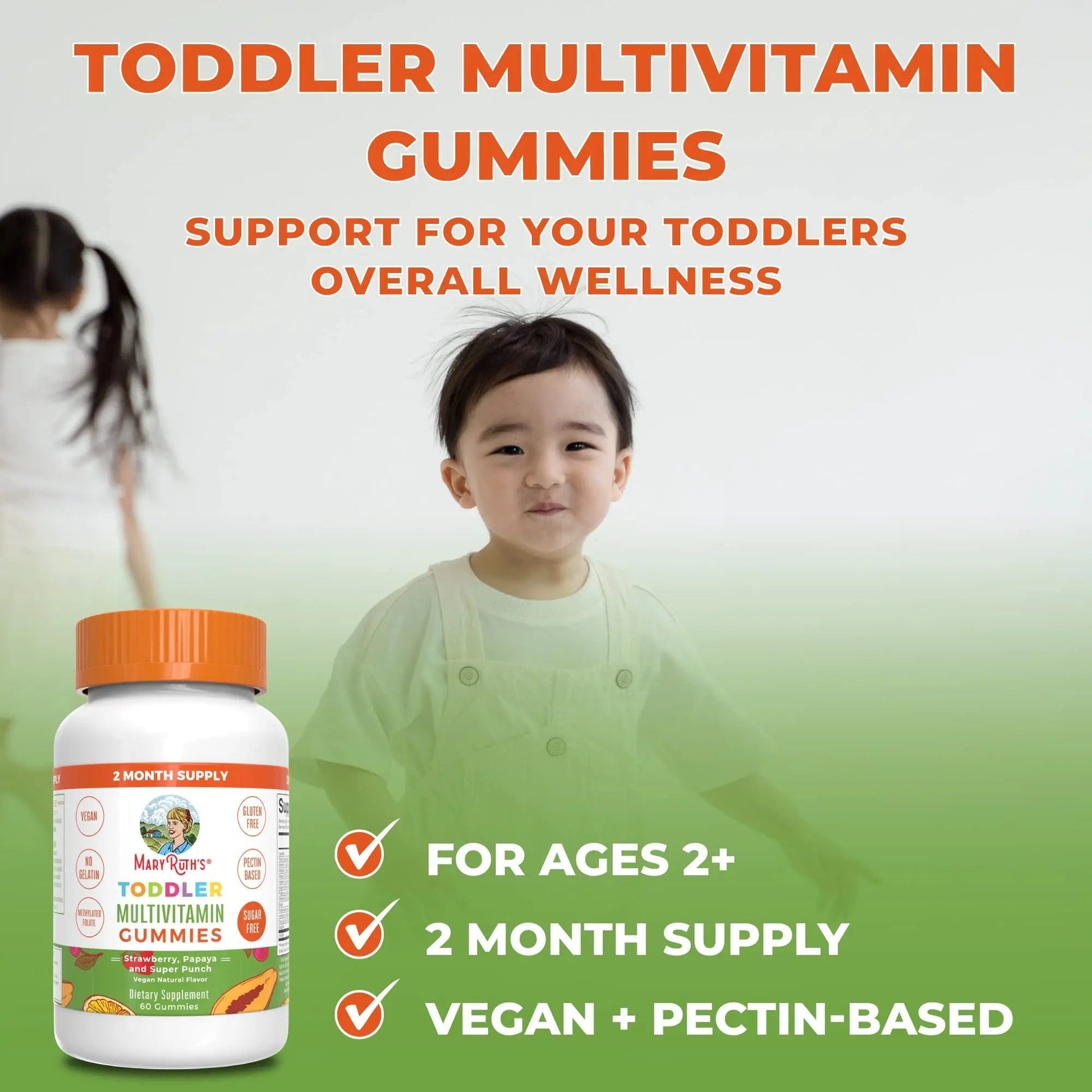 MaryRuth Organics Sugar Free Vitamin Gummies for Kids Age 2 | 2 Month Supply Multivitamin with Vitamin C, D3, Zinc | 1 Gummy Per Day | Toddler Vitamins MaryRuth OrganicsAu supplements