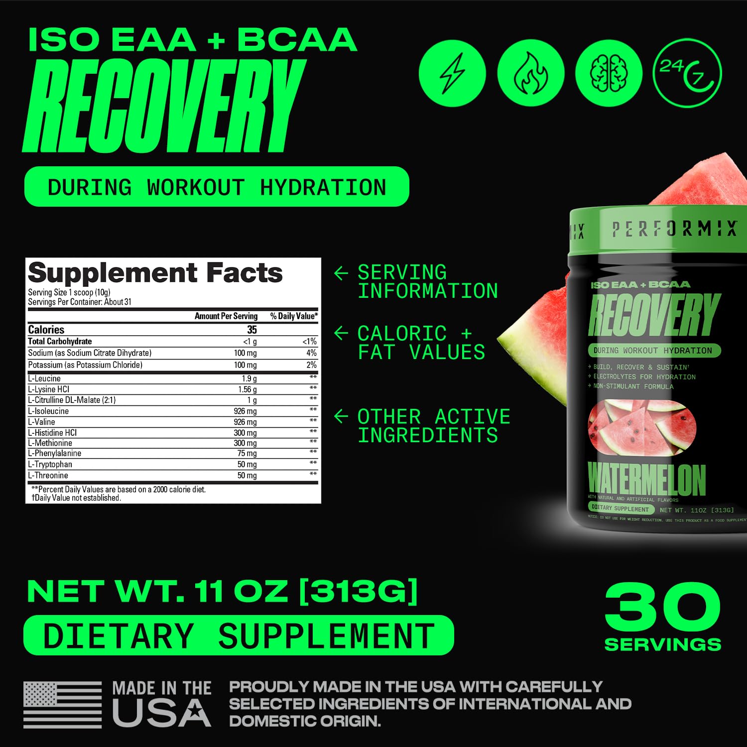 PERFORMIX - ISO EAA & BCAA - Intra & Post Workout - Branched Chain PERFORMIXAu supplements