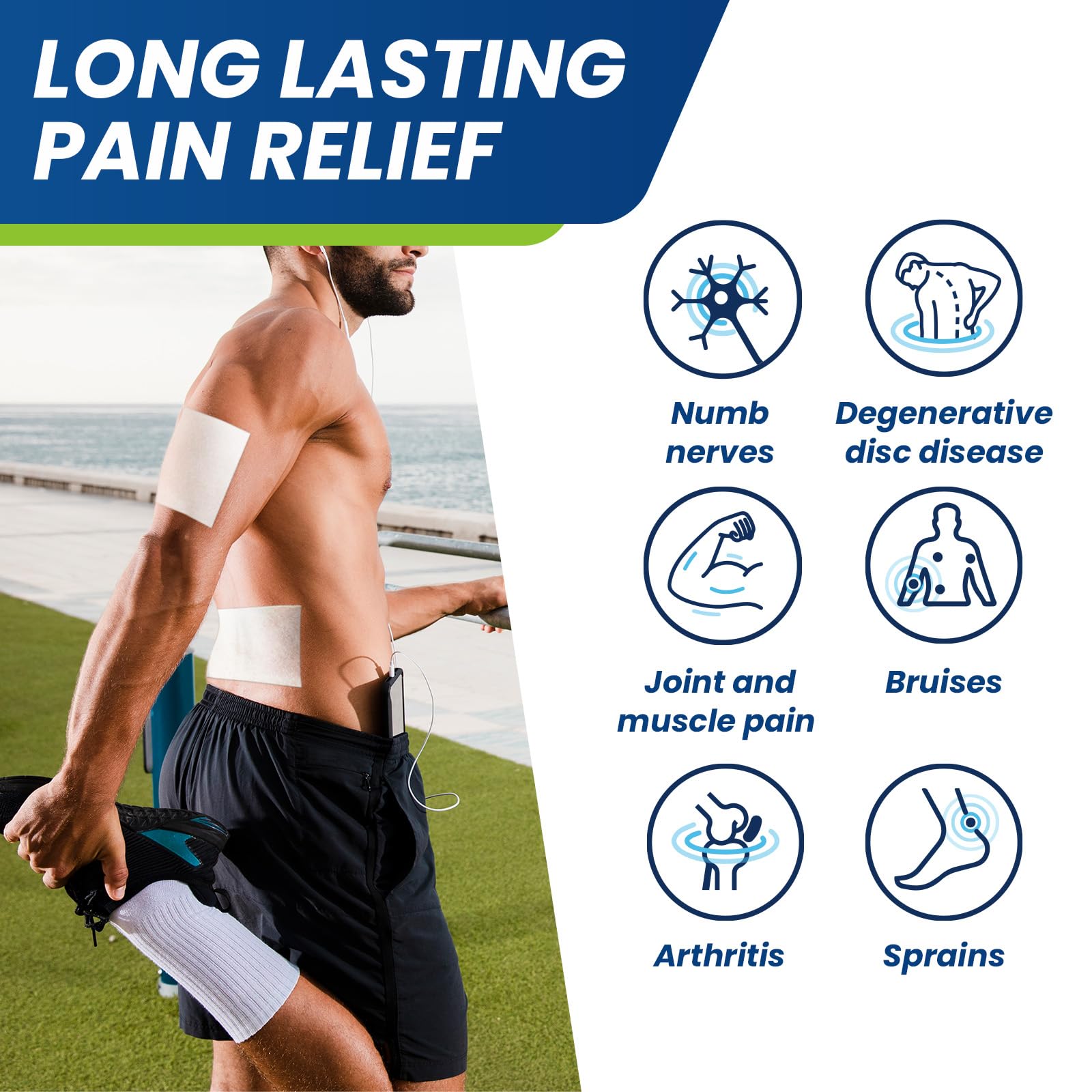 Sumifun Lidocaine Pain Relief Patches - Fast, Targeted Therapy Simple Backache, Soreness, Sprain, Joint Pain with Maximum Strength 4% Lidocaine and 1% Menthol (Large, Count, 31) NDC 83602-172-31 SumifunAu supplements