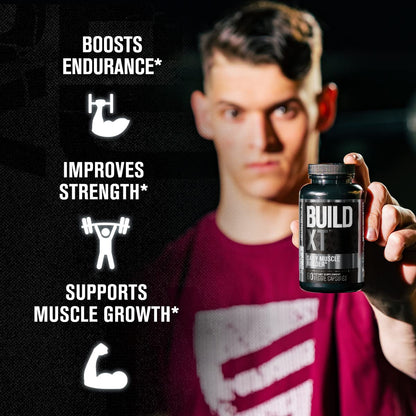 Jacked Factory Nitrosurge Pre-Workout in Arctic White & Build XT Muscle Building Bundle Jacked FactoryUS supplements