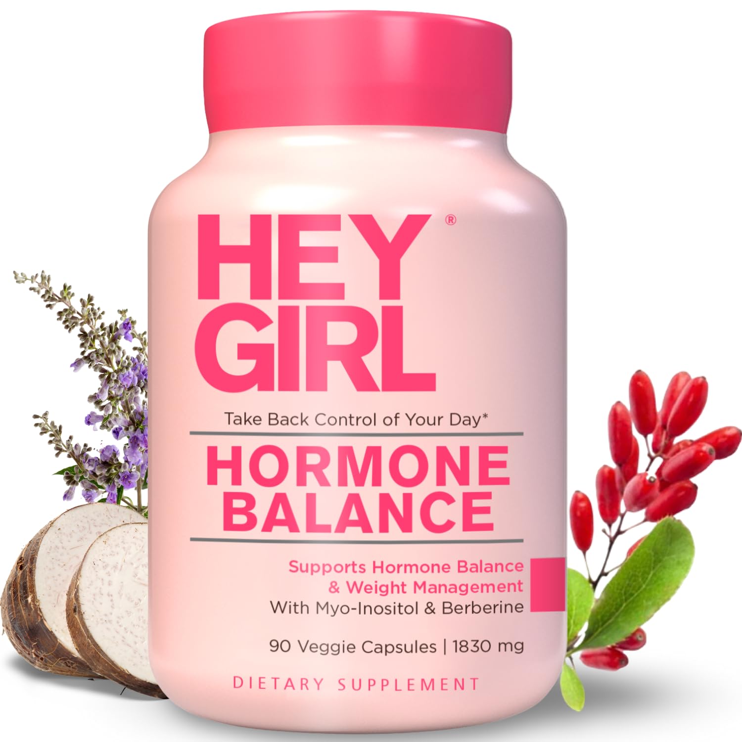 Hey Girl Hormone Balance for Women – 13-in-1 Menopause, PMS & Cycle Support – Mood & Hot Flash Support – w Myo-Inositol, Berberine, Maca Root, Black Cohosh, DIM, Dong Quai HEY GIRL NUTRITIONAu supplements