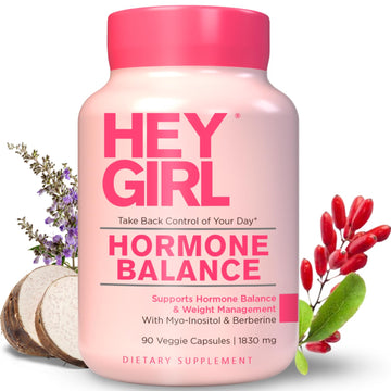 Hey Girl Hormone Balance for Women – 13-in-1 Menopause, PMS & Cycle Support – Mood & Hot Flash Support – w Myo-Inositol, Berberine, Maca Root, Black Cohosh, DIM, Dong Quai HEY GIRL NUTRITIONAu supplements