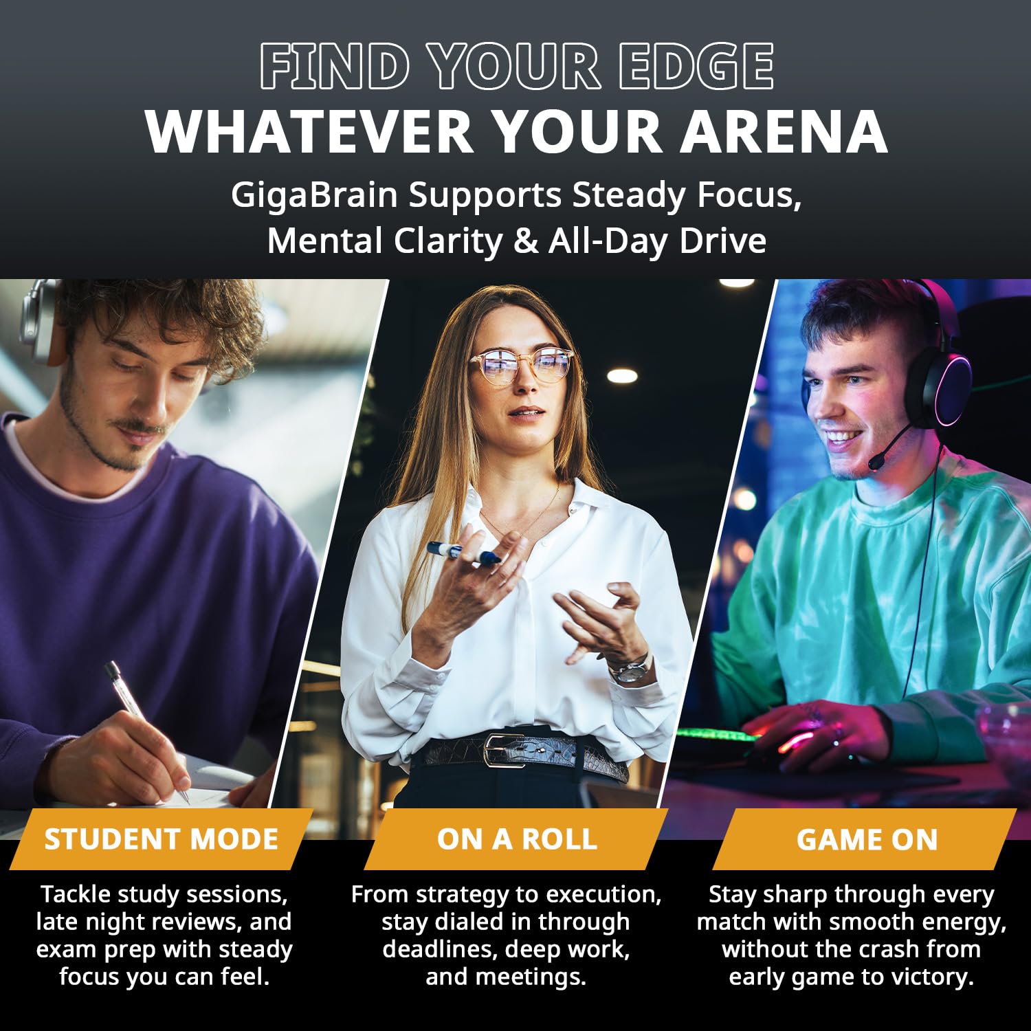 Granite Nutrition GigaBrain Nootropic Energy Powder – Cereboost, Alpha-GPC & ElevATP – Cognitive Focus Supplement for Sustained Energy & Performance – White Peach, 30 Servings Granite SupplementsAu supplements