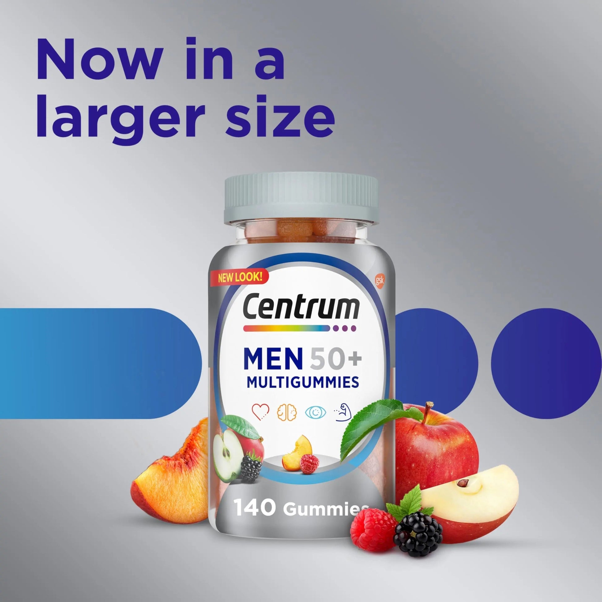 Centrum MultiGummies for Men 50 Plus, Multivitamin/Multimineral Supplement with Vitamins D3, E, B6, and B12 CentrumAu supplements