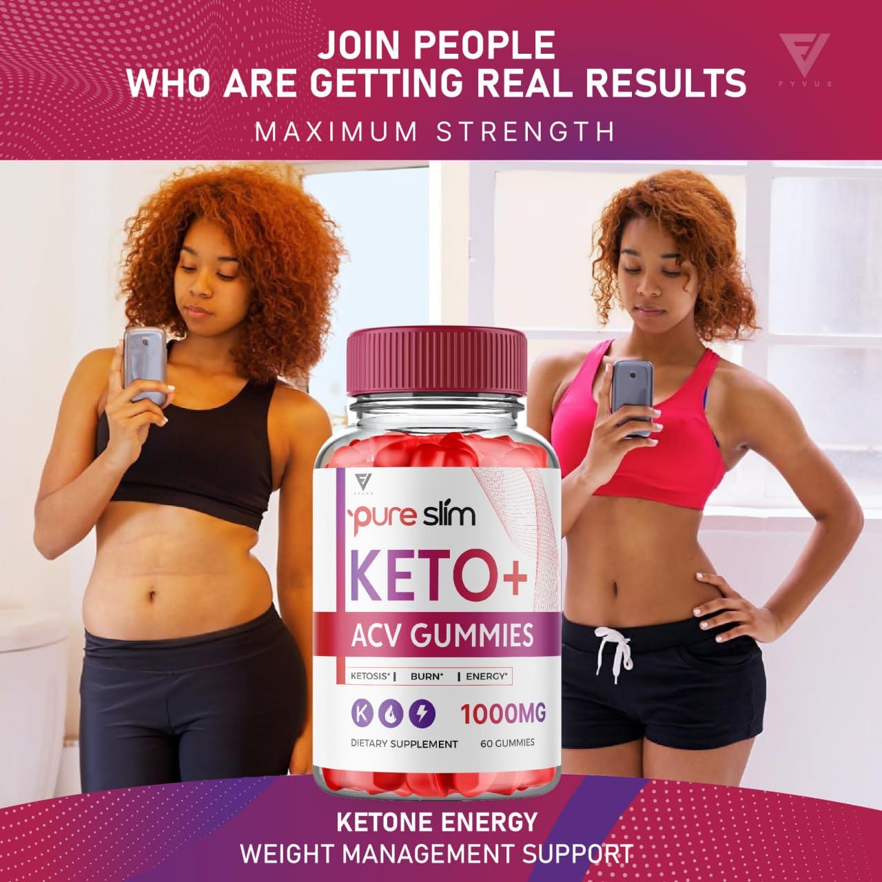 (5 Pack) Pure Slim Keto ACV Gummies, Pure Slim Keto ACV Gummies Advanced Weight Loss FyvusAu supplements