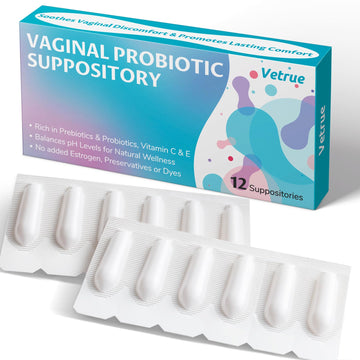 vetrue Vaginal Probiotic Suppository, Feminine Health for Comfort, pH Balance, Odor Control vetrueAu supplements