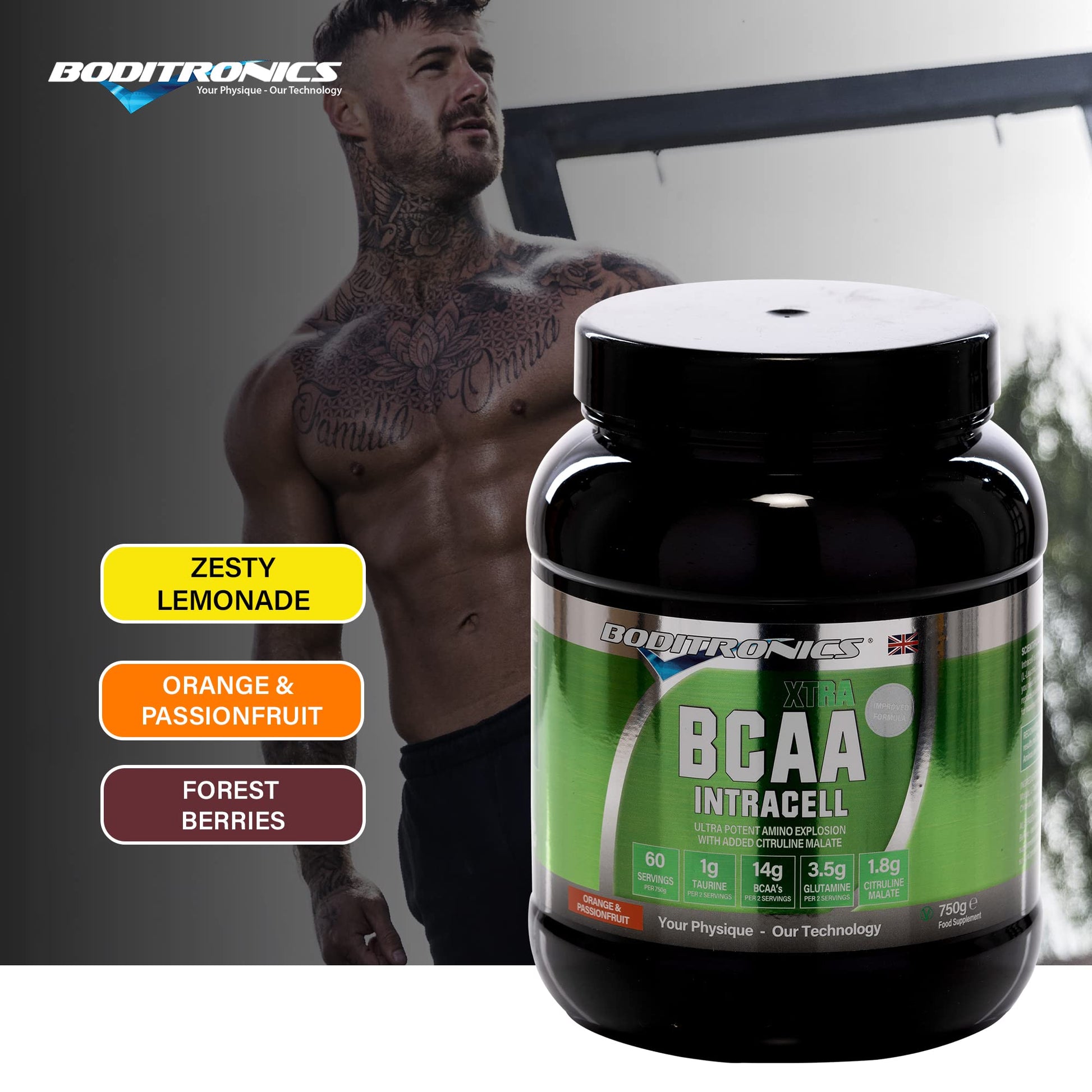 Boditronics BCAA Intracell Xtra Intra Workout Protein Powder, Branched Chain Amino Acid Supplement BoditronicsAu supplements