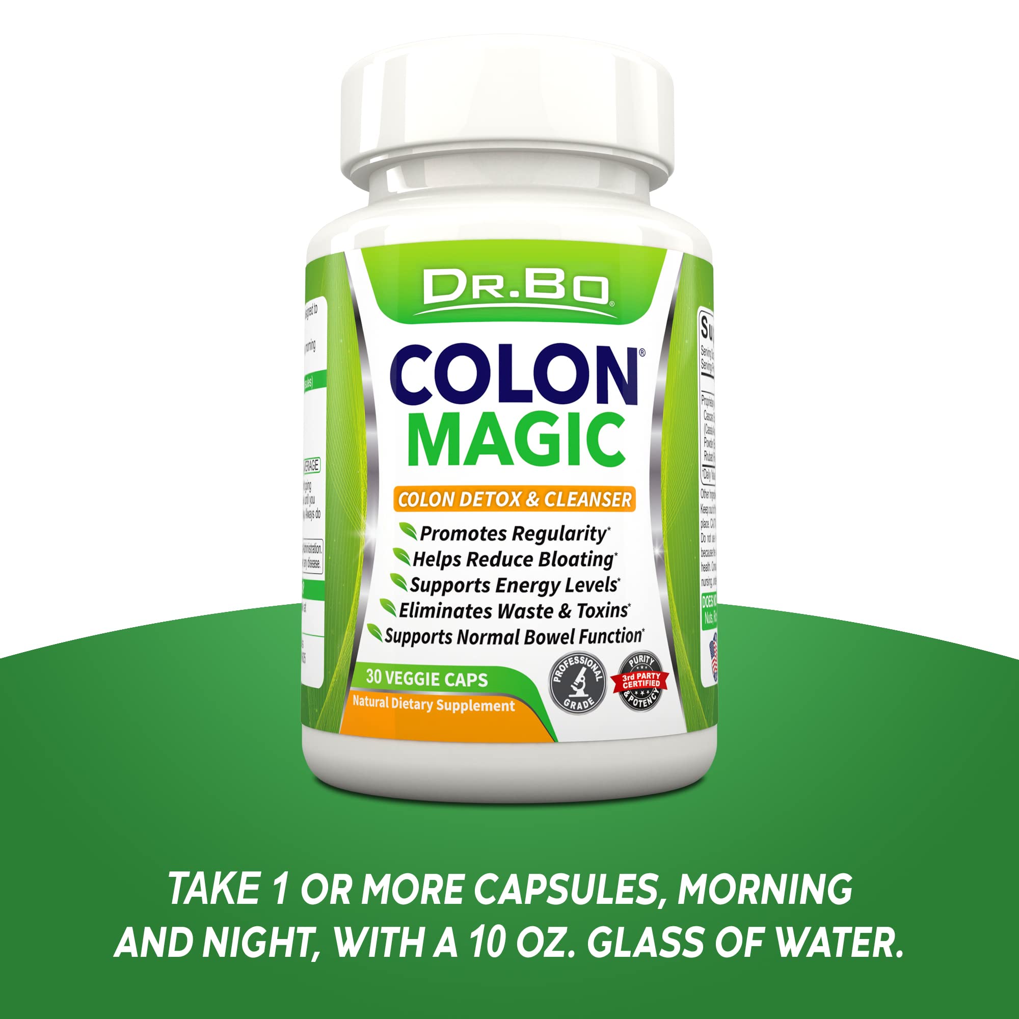 Colon Cleanse Detox Formula - Natural Bowel Cleanser Pills for Intestinal Bloating & Fast Digestive DR. BOUS supplements