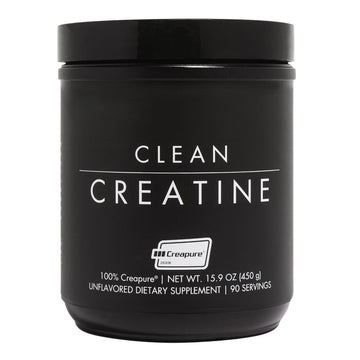 CLEAN Creatine - 100% Creapure® Creatine Monohydrate Powder for Muscle Health, Performance and Cognitive Support | 3rd Party Certified by NSF | 90 Servings | Unflavored | Vegan, Keto, and Gluten-Free CLEANAu supplements