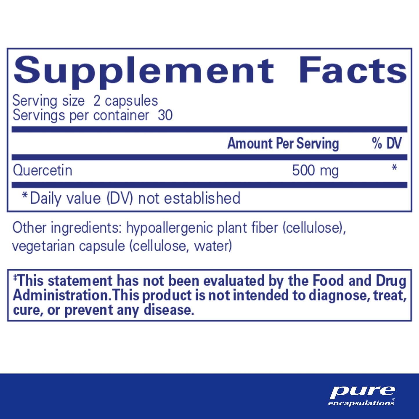 Pure Encapsulations Quercetin - Supplement with Bioflavonoids - 60 Caps Pure EncapsulationsUS supplements