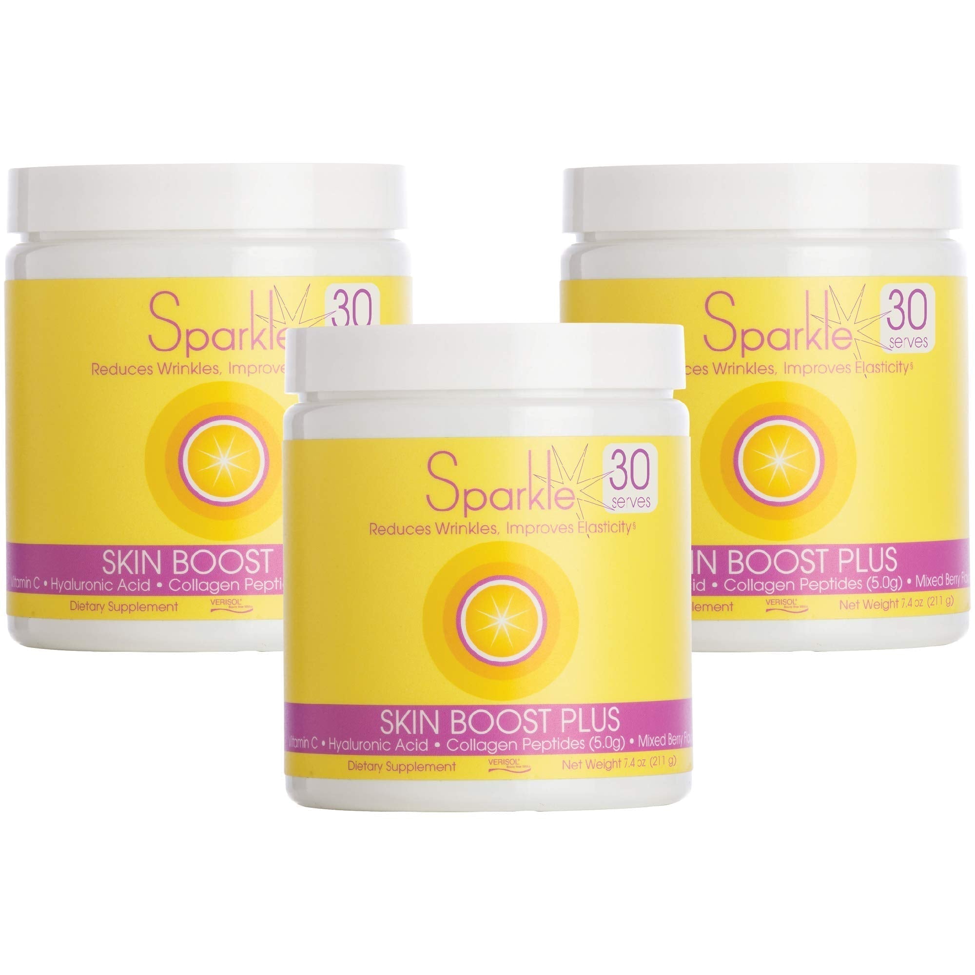 Hydrolyzed Collagen Powder - Sparkle Skin Boost Plus (Tropical Coconut Pineapple) Sparkle CollagenUS supplements