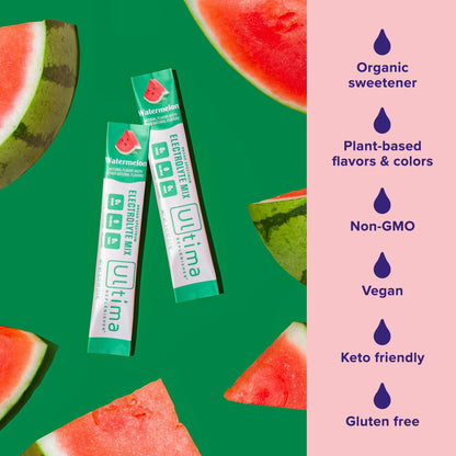 Ultima Replenisher Daily Electrolyte Drink Mix – Watermelon, 20 Stickpacks Ultima ReplenisherUS supplements