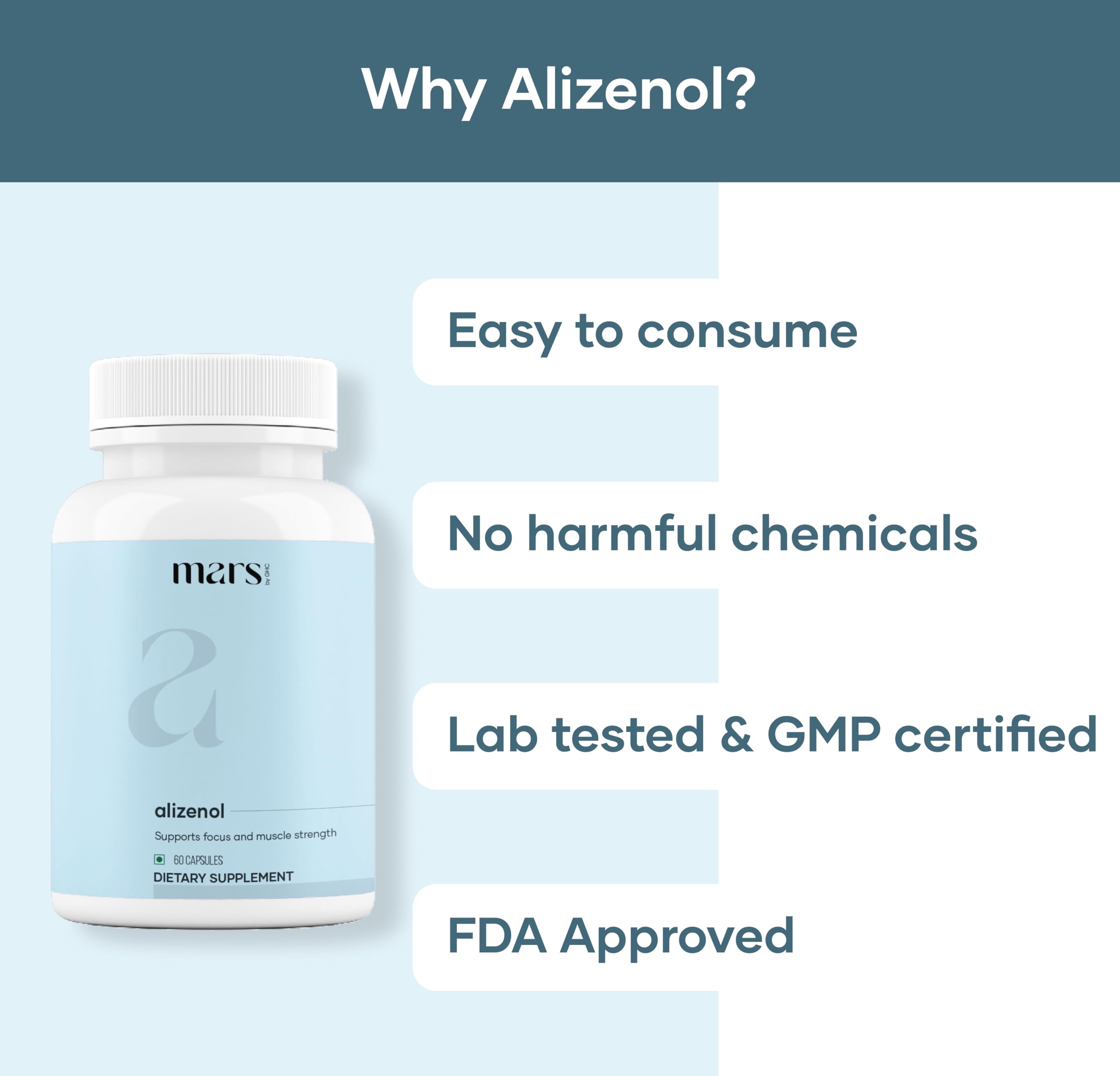 Mars Alizenol Capsules - 60 Capsules | (Pack of 3) mars by GHCAu supplements