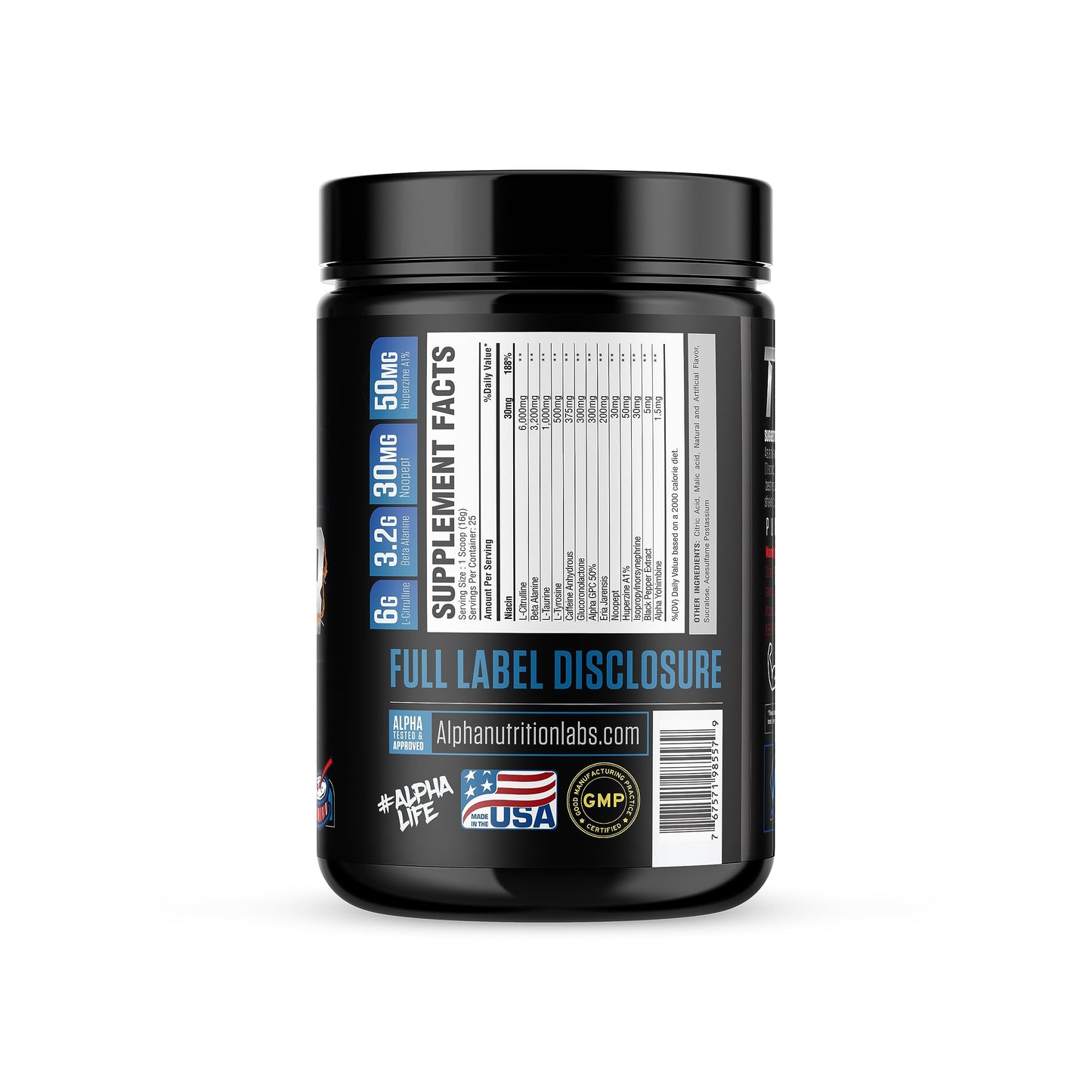 Alpha Nutrition Labs Twister Advanced Pre-Workout Powder (Raspberry Lemonade) Alpha Nutrition LabsUS supplements